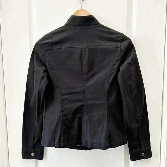 Ricki’s Utility Jacket  Military Field Casual Cotton Canvas Black Size XS - Picture 6 of 16